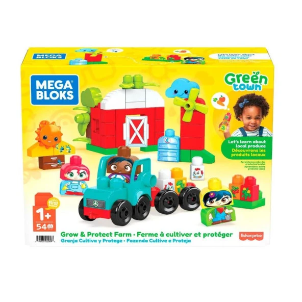 HDL07 MEGA BLOKS® Doğa Dostu Çiftlik Seti 54 parça +1 yaş