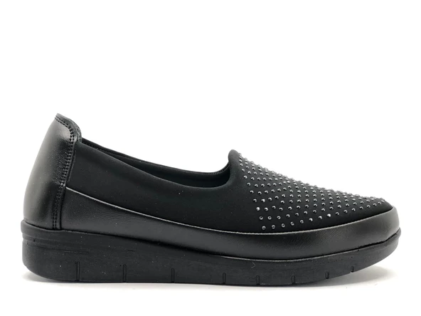 Berfilla Dr.Tavsiyeli İçi %100 Deri Anne Kadın Babet Ayakkabı - 2