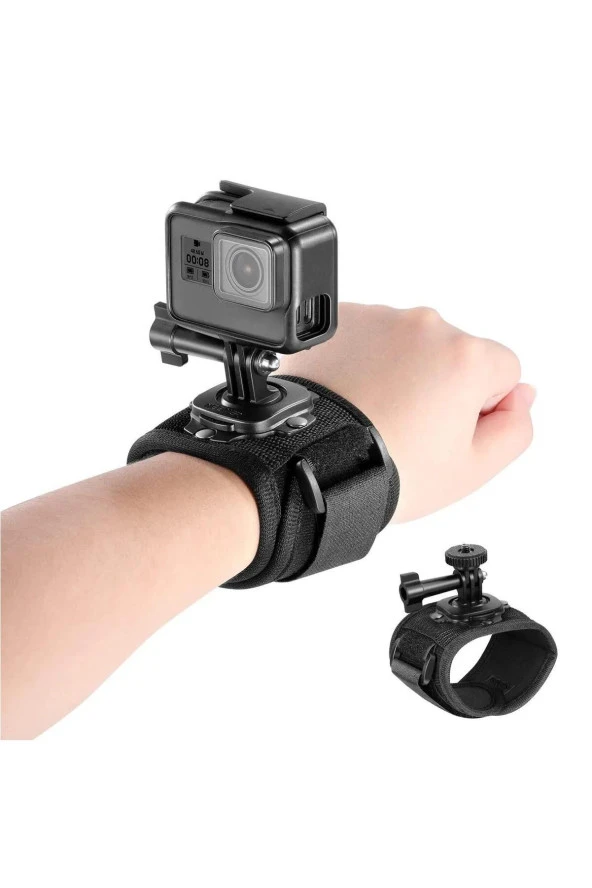 Aksiyon Kamera Bilek Askısı Gezi Seyahat ve Sürüşlerde Kullanmak için Kamera Bilek Tutucu - 3