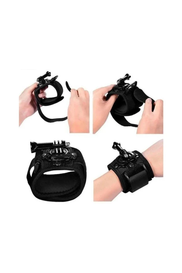 Aksiyon Kamera Bilek Askısı Gezi Seyahat ve Sürüşlerde Kullanmak için Kamera Bilek Tutucu - 5