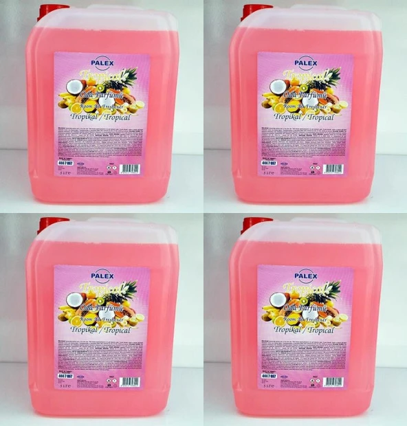 Palex 5 KG Oda Parfümü Çamaşır Parfümü 4x5kg-TROPİKAL MEYVELER