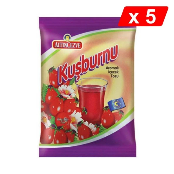 Altıncezve Kuşburnu Aromalı İçecek Tozu 250 Gr - 5Lİ PAKET