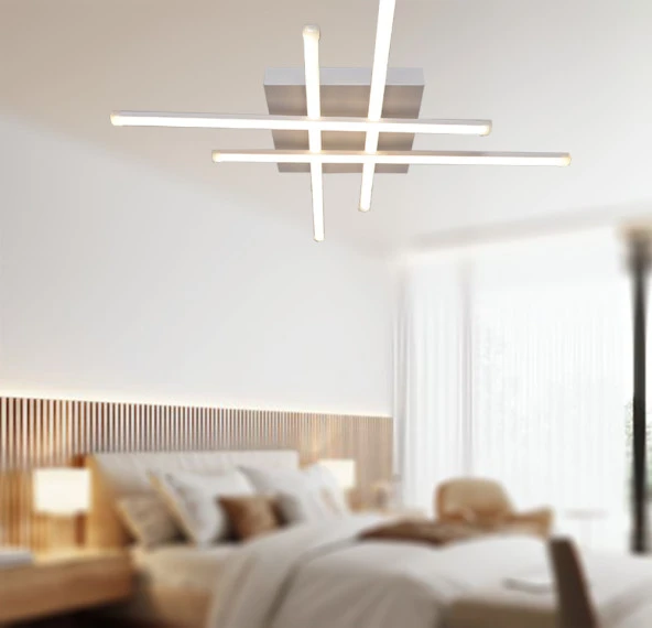 TT036-BY TT Aydınlatma Hashtag Modeli Mat Beyaz Led Avize - 2