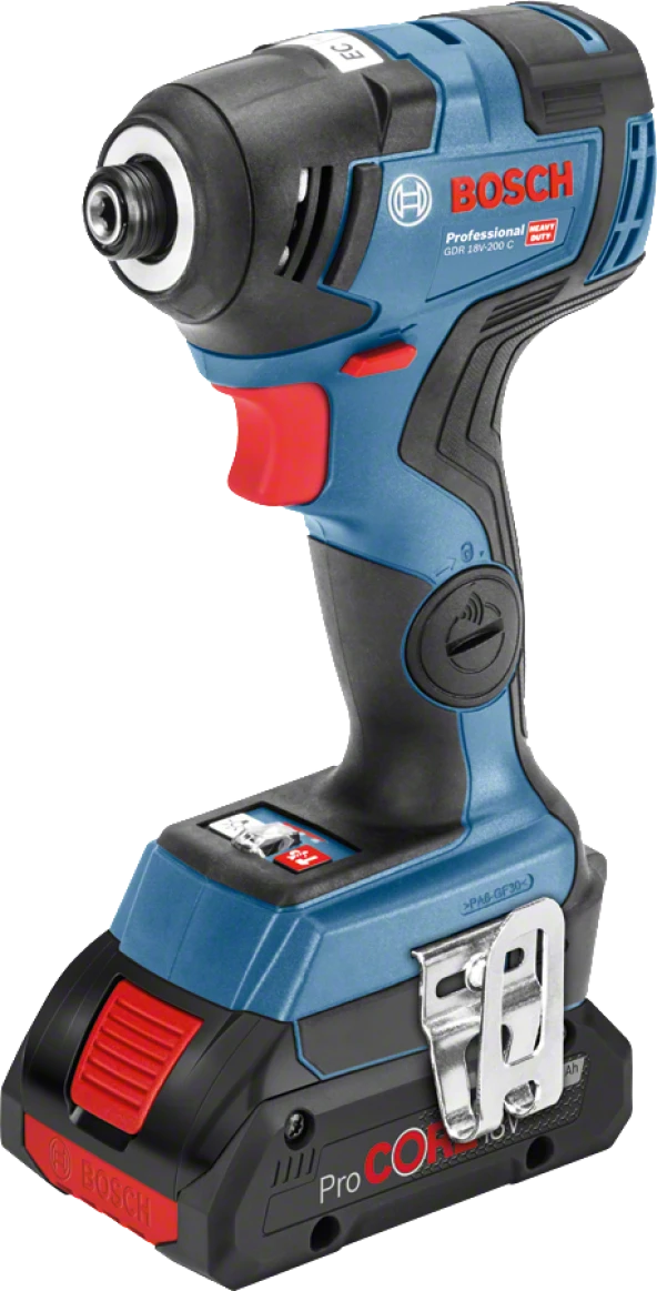 Bosch Professional GDR 18V-200 C Akülü Darbeli Somun Sıkma Makinesi (2 x18 V 4.0 Ah Akü, L-BOXX taşıma çantalı)