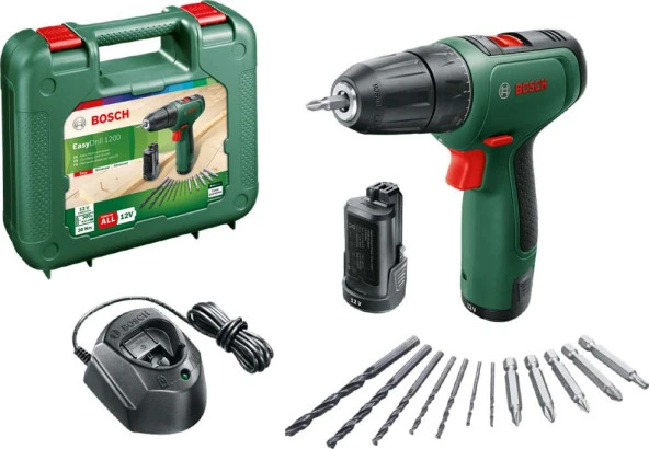 Bosch EasyDrill 1200 Çift Akülü 1.5 Ah Vidalama Makinesi