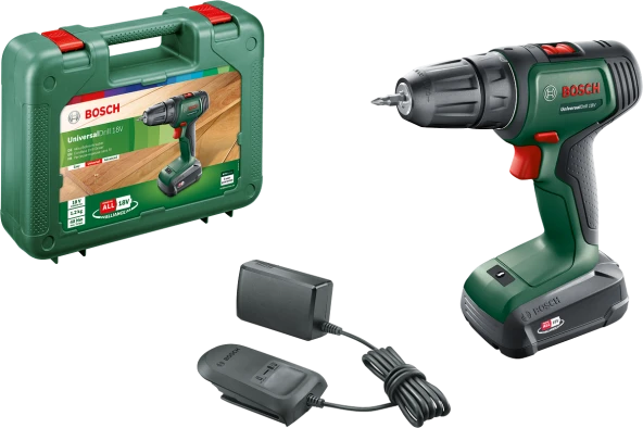 Bosch UniversalDrill 18 V Çift Akülü 1.5 Ah Vidalama Makinesi
