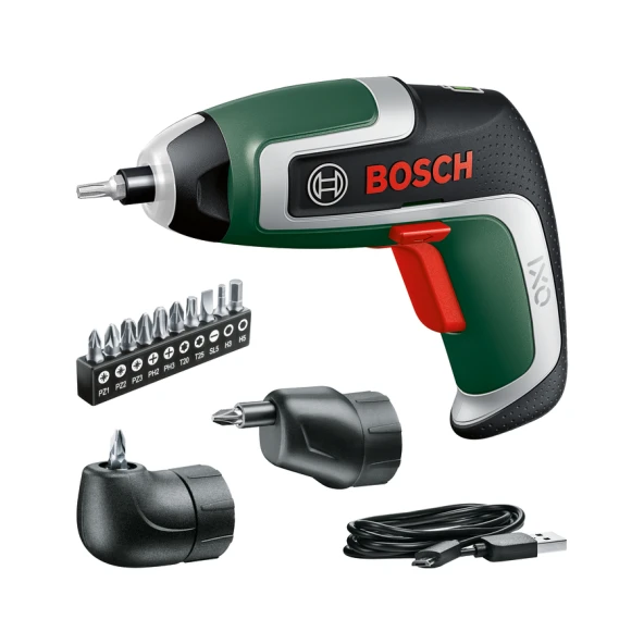 Bosch IXO 7 Açı Adaptörlü Vidalama Makinesi Seti