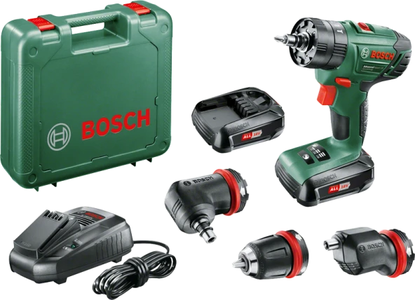 Bosch AdvancedImpact 18 Çift Akülü Darbeli Delme Vidalama Makinesi (2 x 1,5 Ah) + 3 Adaptör