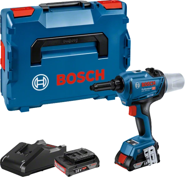 Bosch Professional GRG 18V-16 C (2x4,0 Ah,L-BOXX) Akülü Perçin Tabancası