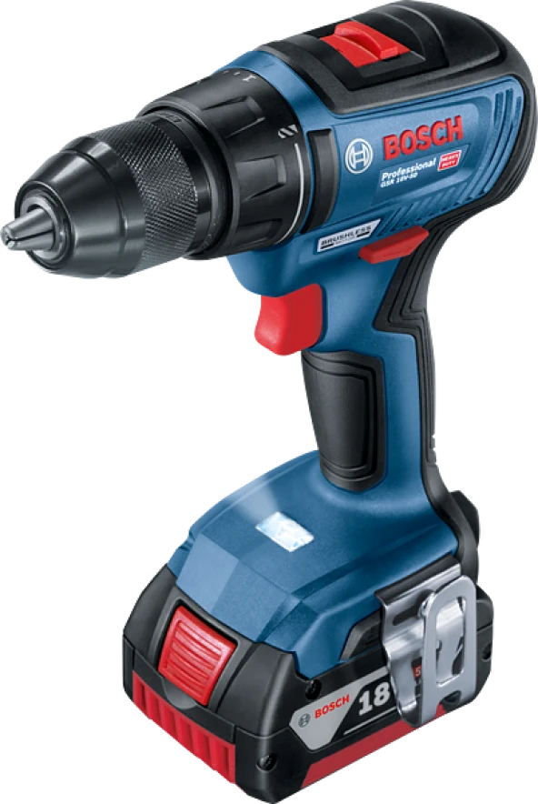 Bosch GSR 18V-50 Çift Akülü 2 Ah Vidalama Makinesi