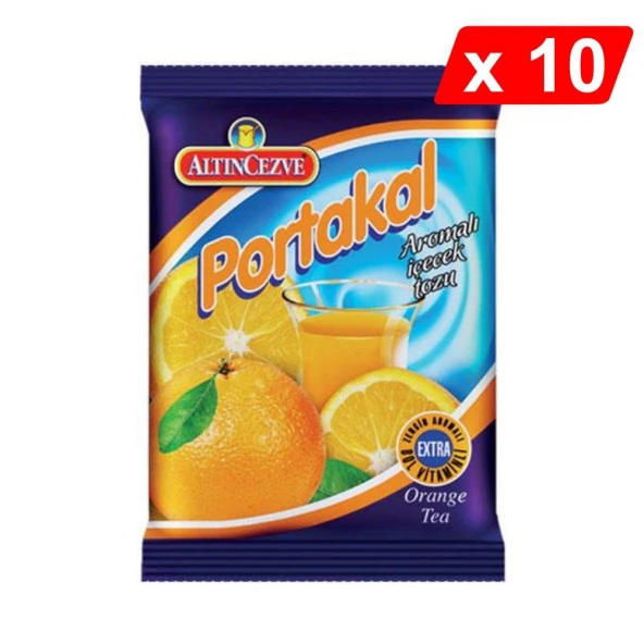 Altıncezve Portakal Aromalı İçecek Tozu 250 Gr - 10LU PAKET