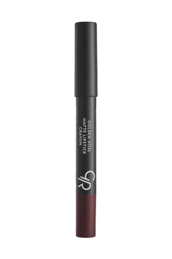 Golden Rose Matte Lipstick Crayon No:02 Dark Wine - Mat Kalem Ruj - Resim 2