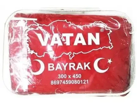 Vatan Bez Bayrak Türk %100 Polyester 300x450 VT112