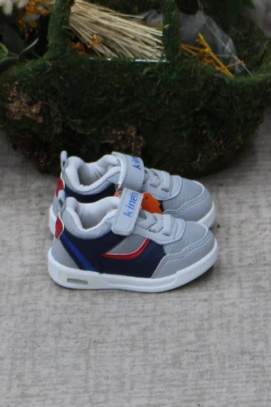 Kinetix Hornet J Tx Gri Lacivert Orijinal Ürün Işıklı Erkek Çocuk Ayakkabı - Resim 2