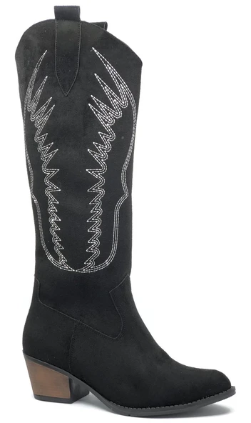 Asya Uzun Western Çizme Kovboy Kadın Çizme - Resim 3