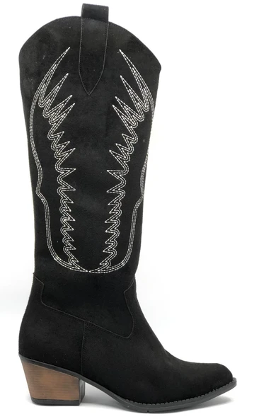 Asya Uzun Western Çizme Kovboy Kadın Çizme - Resim 2