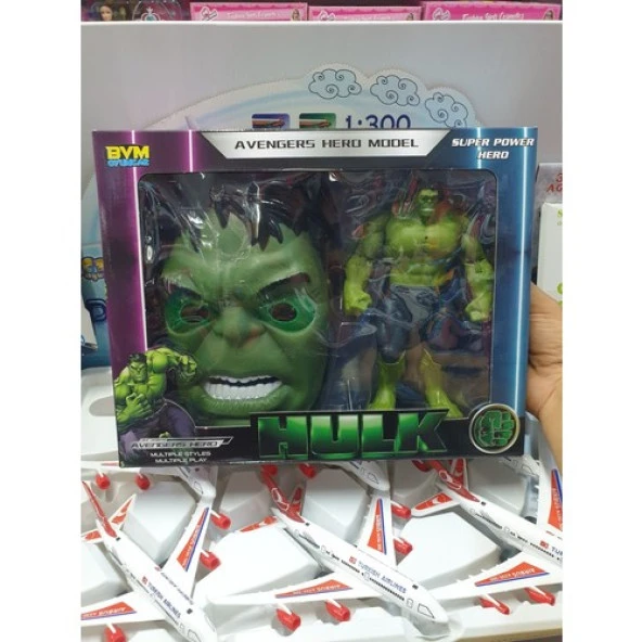 FAB(8525) KUTULU MASKE-HULK KAREKTER SET - 4
