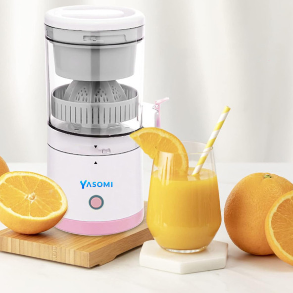 Yasomi Citromix Taşınabilir Usb Şarjlı Mini Narenciye Ve Meyve Sıkacacağı (pembe) - 3