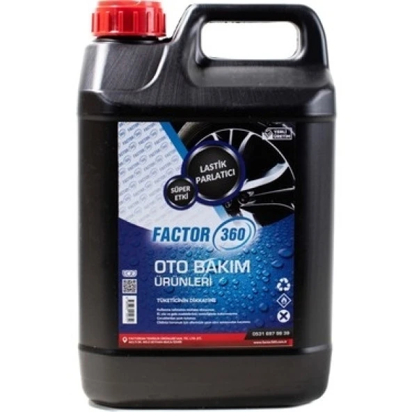 FACTOR360 LASTİK VE TAMPON PARLATICI 5L
