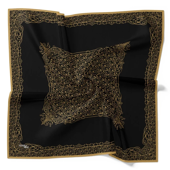 Bonjela Soft Pamuklu Eşarp Özel Seri Gold LDB5102