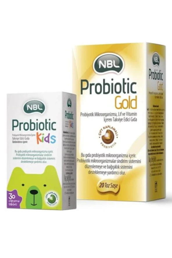 Probiotic Gold 20 Saşe ve Probiotic Kids 30 Tablet