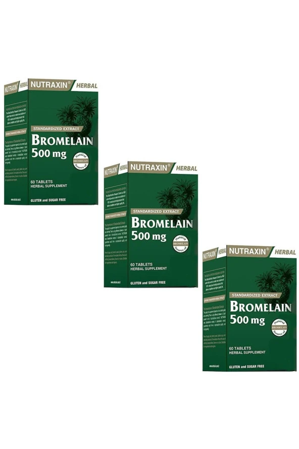 Bromelain 500 Mg 60 Tablet 3 Adet