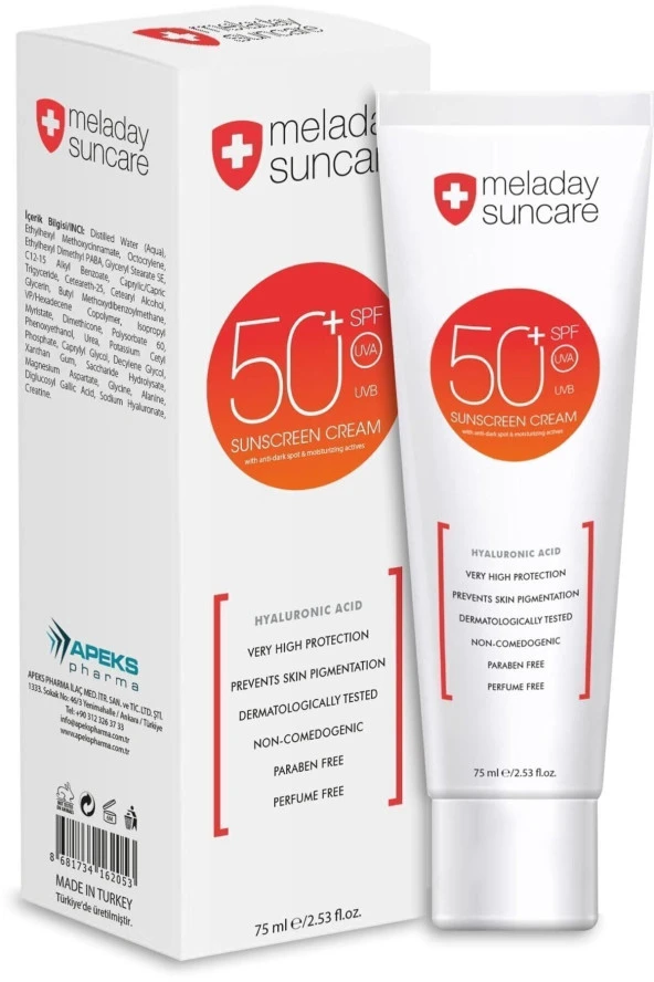 Meladay 50 Güneş Koruyucu Krem 75 ml