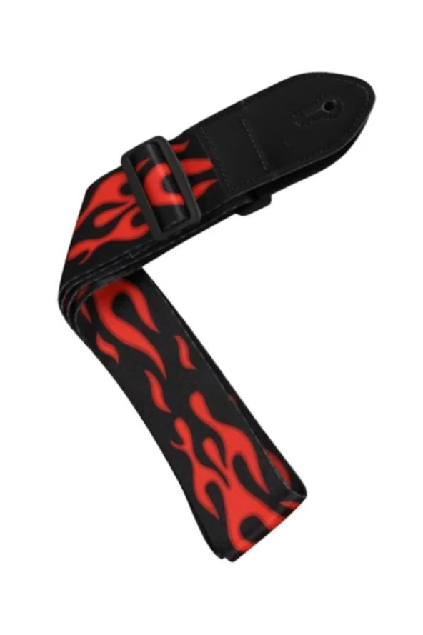 Midex SR-11RD Gitar Omuz Askısı Siyah-Kırmızı Renk Desenli Uzunluk 90-143 cm - 3