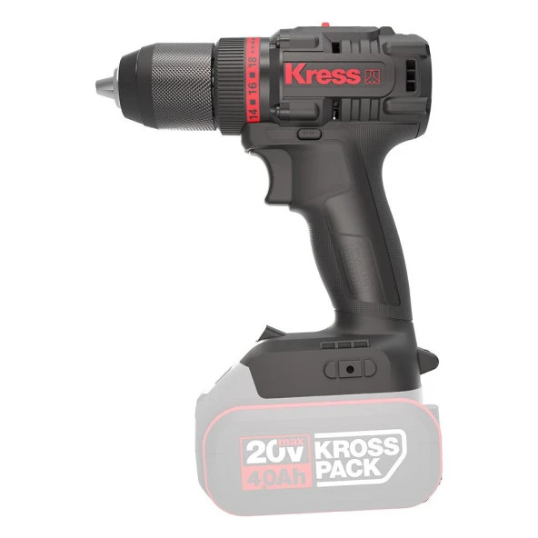 Kress KUA71.91 20Volt Kömürsüz Profesyonel Şarjlı Matkap (Akü Dahil Değildir) - 2