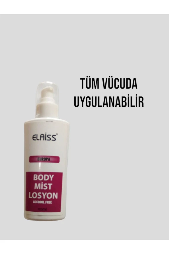 ELAİSS EUROPA BODY MİST LOSYON ALCOHOL FREE