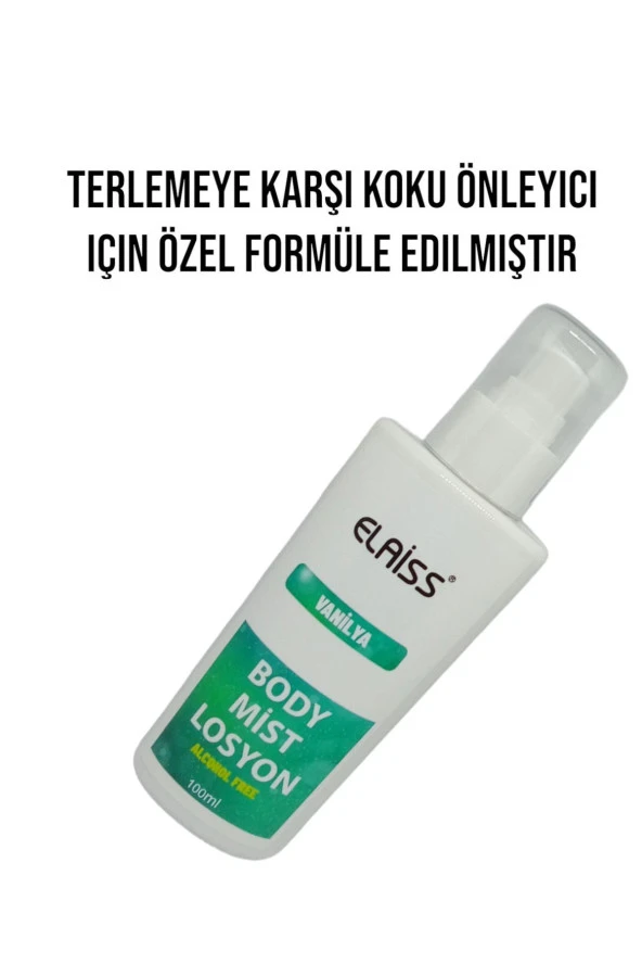 ELAİSS BODY MİST LOSYON VANİLYA KOKULU TER KARŞITI 100ML