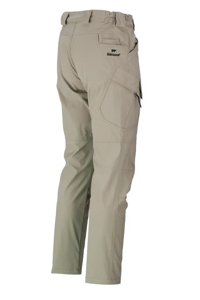 Erkek Fit Şık Cepli Taktik Bej Pantolon - 3