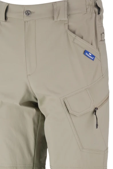 Erkek Fit Şık Cepli Taktik Bej Pantolon - 4