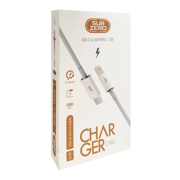 Subzero CL95 20W 1metre Usb-c Ligtning Pd Şarj Kablosu - 3