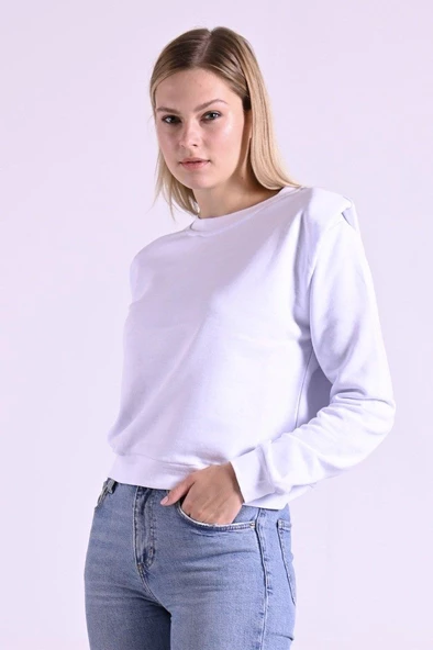 Kadın Omuz Vatka Detaylı Bluz 9247 - 7