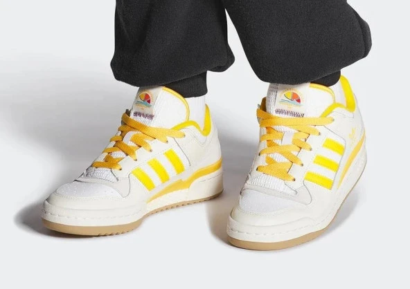 adidas  Forum Low Cl W Unisex Sarı Koşu Ayakkabısı IF2740