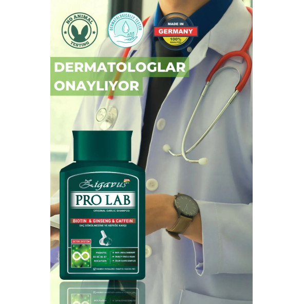 Zigavus Pro Lab Şampuan 300 ml 3 Al 2 Öde - Sarımsak, Kafein, Biotin, Ginseng Özlü 8699349130770 - 3