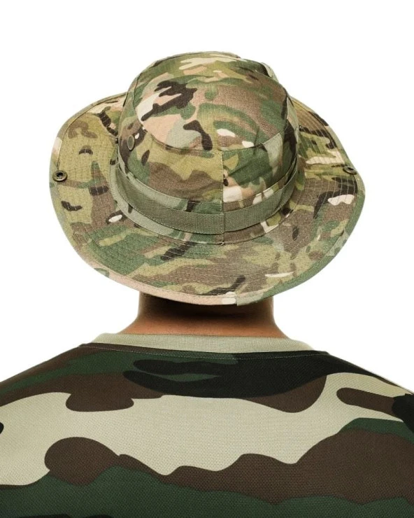 SS MULTİCAM Jungle Bonnie  Şapka - Katlanabilir Safari Fötr Şapkası