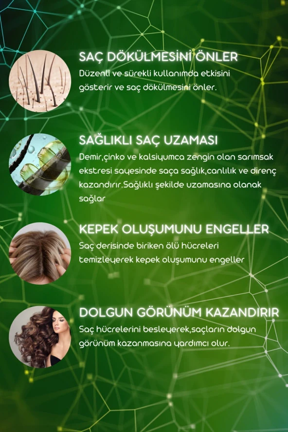 Zigavus Extra Plus Sarımsaklı Saç Dökülmesine Karşı Şampuan 3x250 ml - 3