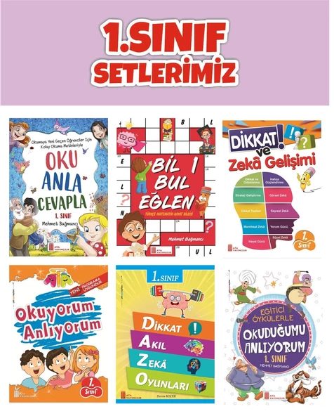 Ata 1.Sınıftan 2.Sınıfa Geçenler İçin Tekrar Seti