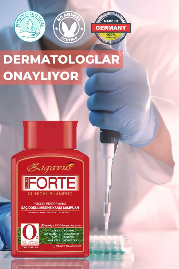 Zigavus Forte Ultra Clinical Yağlı Saçlar İçin Dökülme Karşıtı Şampuan 3X300 Ml - Resim 6