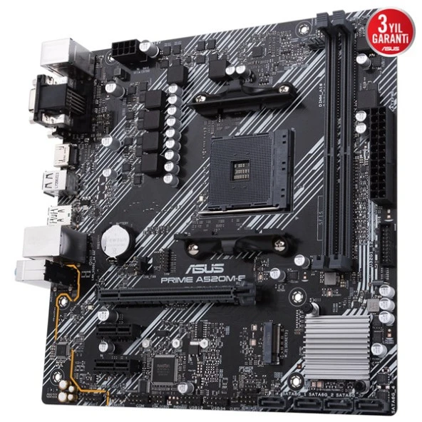 ASUS PRIME A520M-E CSM DDR4 HDMI-DP PCIE 4.0 AM4 mATX KURUMSAL ANAKART - 6