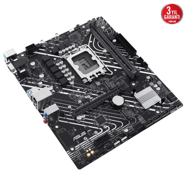 ASUS PRIME H610M-E-CSM INTEL H610 LGA1700 DDR5 5600 DP HDMI VGA ÇİFT M2 USB3.2 MATX ÜCRETSİZ UZAKTAN YÖNETİM YAZILIMI ASUS 5X PROTECTION III - 4