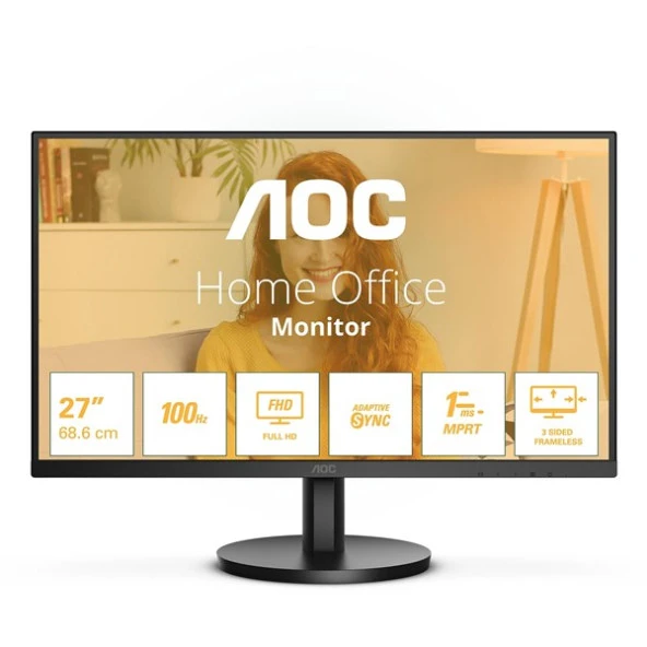 Aoc 27" Va 27B3hma2 1Ms 100Hz Hdmı Multimedya Monitör