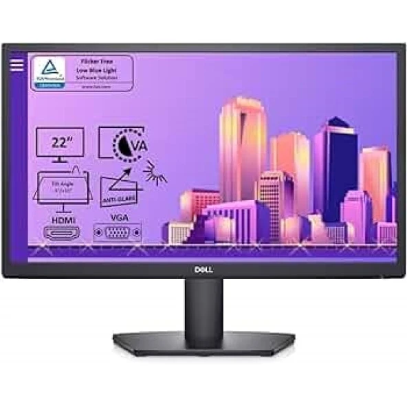 DELL 21.5" LED E2222H 5 ms 60Hz DP EV Ofis Tipi Monitör (1920 X 1080)