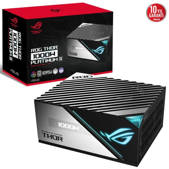 ASUS 1000W 80+ PLATINUM ROG THOR 1000P2 TAM MODÜLER POWER SUPPLY