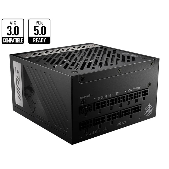 MSI 850W 80+ GOLD MPG A850G PCIE V5.0 TAM MODÜLER POWER SUPPLY