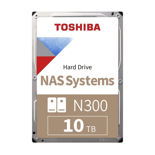 TOSHIBA N300 HDWG11AUZSVA 10TB 3.5" 7200 RPM 256MB SATA-3 NAS Diski