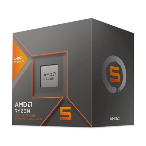 AMD RYZEN 5 8600G 22MB 8çekirdekli O/B UHD AM5 65w Kutulu+Fanlı