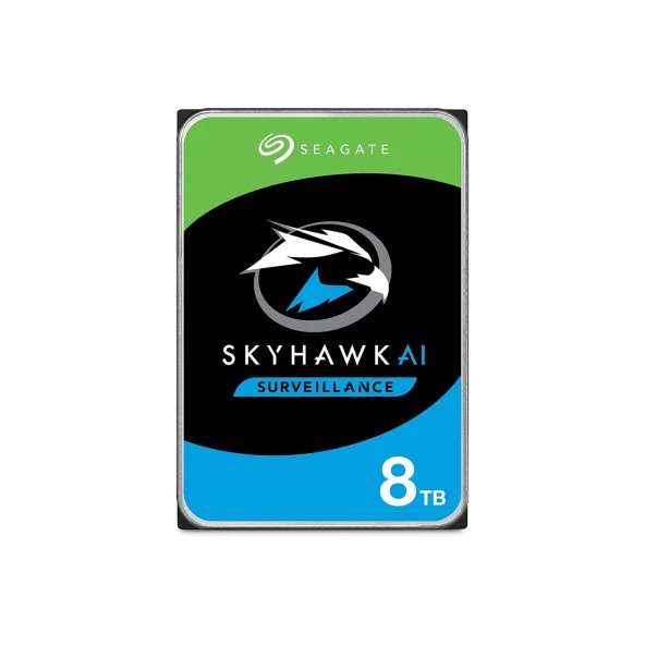 SEAGATE 3.5" 8TB SKYHAWK ST8000VX010 7200 RPM 256MB SATA-3 Güvenlik Diski ürün görseli